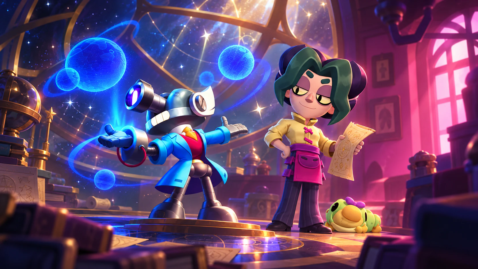 Vince und Cosmo Auswahlbildschirm in Nulls Brawl