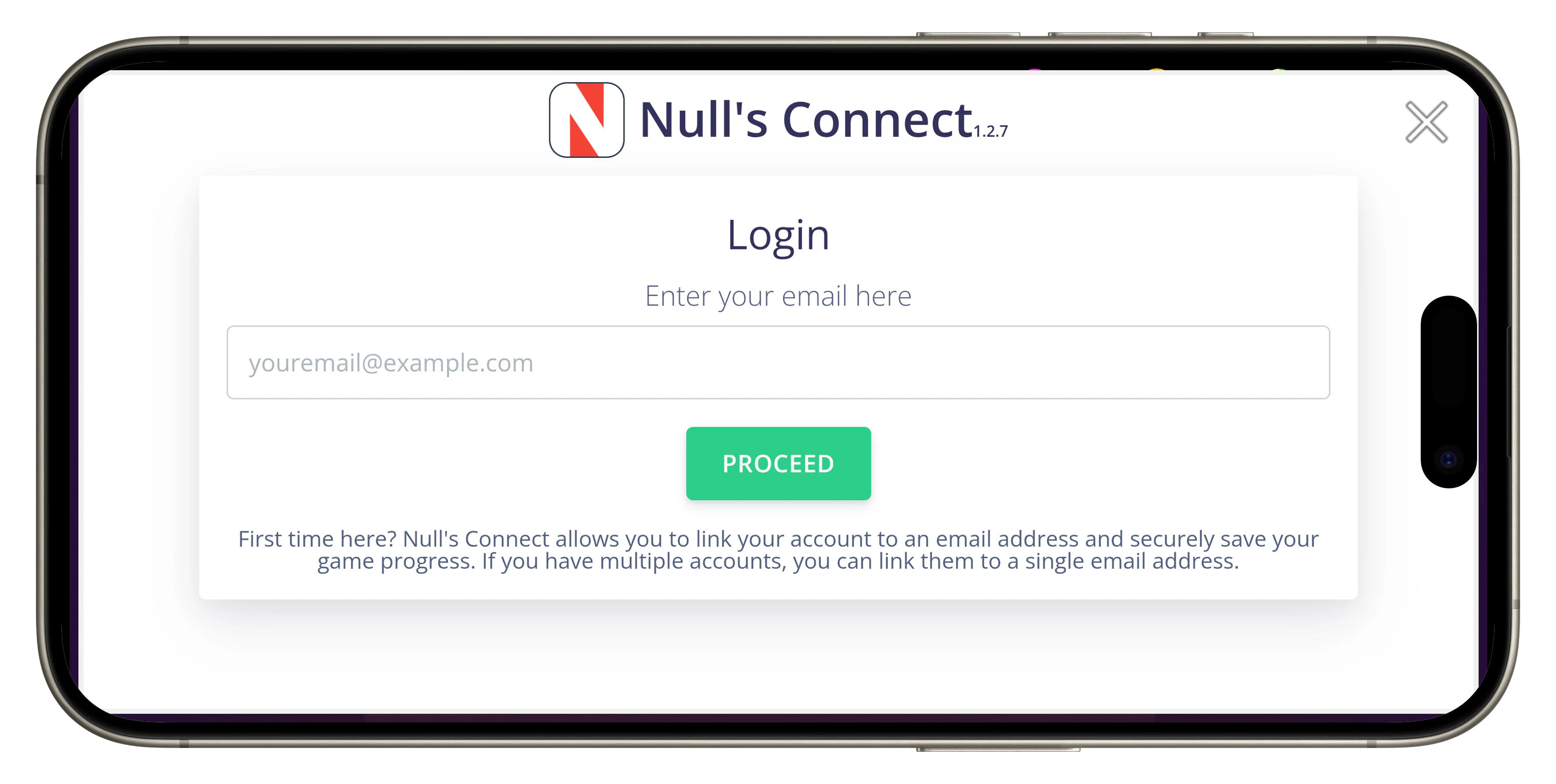 Nulls Connect Einrichtung