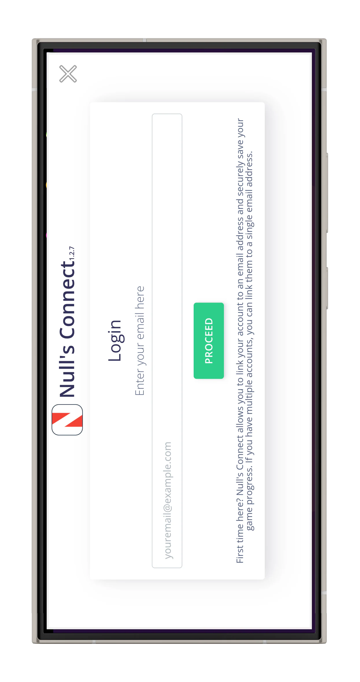 Nulls Connect einrichten