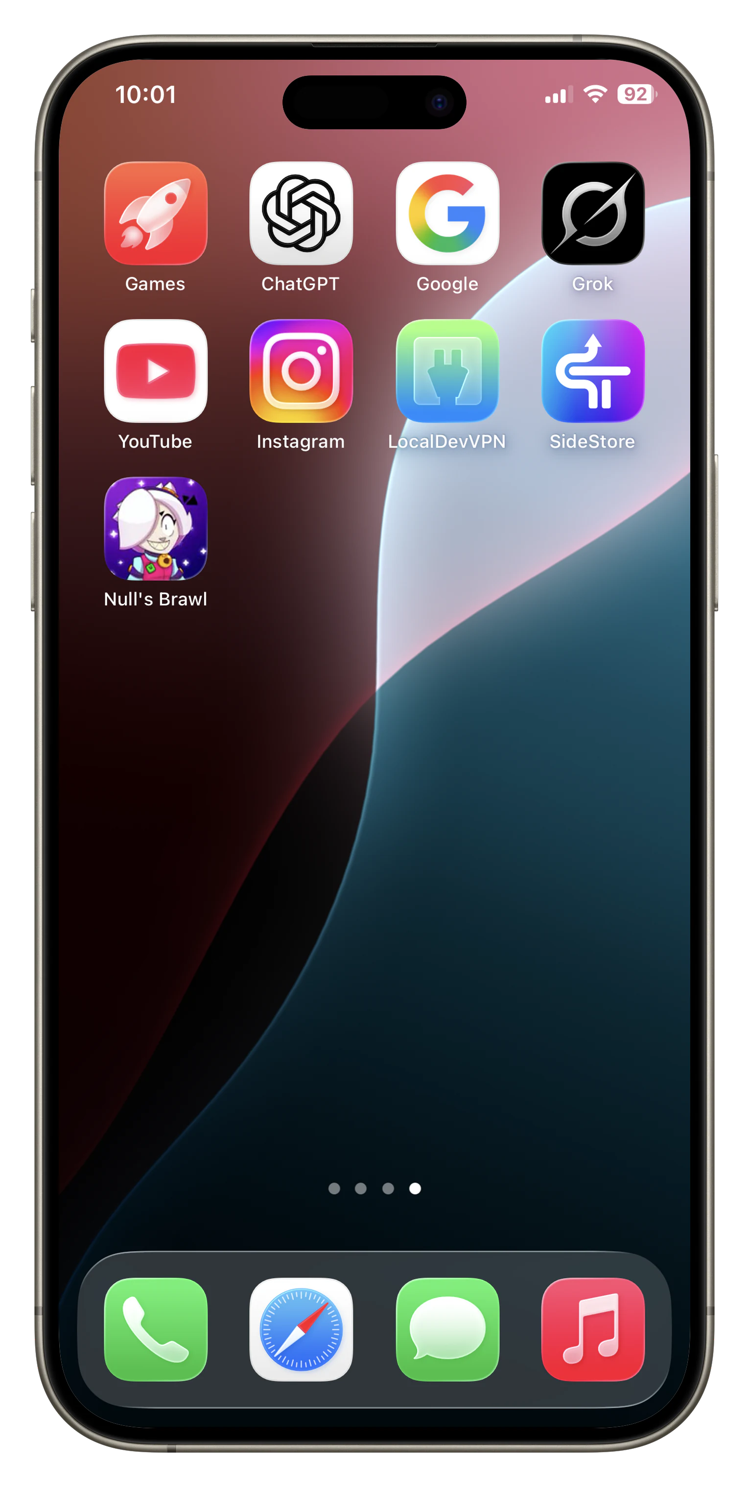 Nulls Brawl auf dem Homescreen