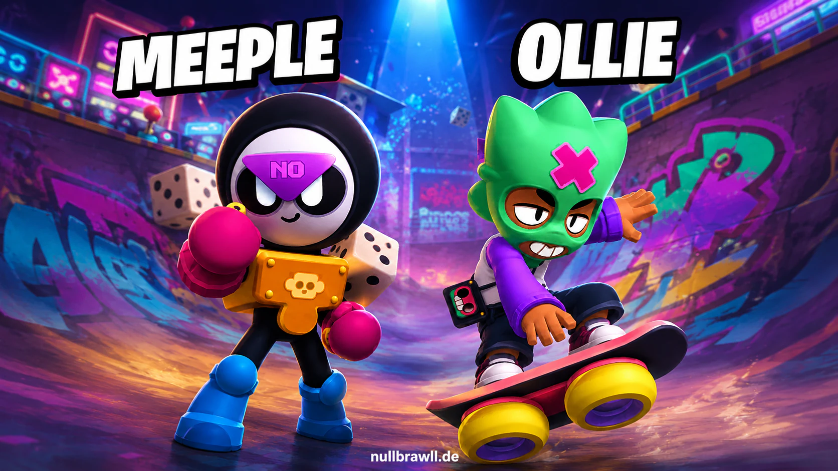 Meeple und Ollie in Nulls Brawl